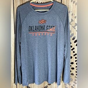 Champion Oklahoma State Cowboys Long Sleeve Shirt Men’s 2XL Gray OSU NCAA